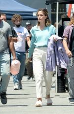 ROSE BYRNE on the Set of Platonic in Los Angeles 05/18/2022