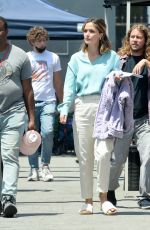 ROSE BYRNE on the Set of Platonic in Los Angeles 05/18/2022