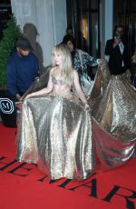 SABRINA CARPENTER Heading to 2022 Met Gala in New York 05/02/2022