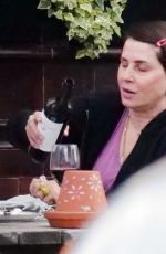 SADIE FROST Out for Pizza and Red Wine at Al Fresco Style in London 05/10/2022