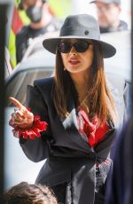 SALMA HAYEK on the Set for Magic Mike 3 in London 05/17/2022