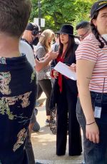 SALMA HAYEK on the Set for Magic Mike 3 in London 05/17/2022