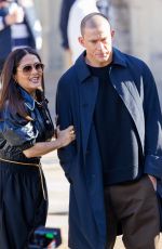 SALMA HAYEK Out on the Set of Magic Mike in London 05/08/2022