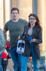 SARAH HYLAND on the Set of Pitch Perfect at Bode Museum 05/12/2022