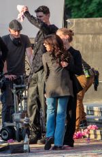 SARAH HYLAND on the Set of Pitch Perfect at Bode Museum 05/12/2022