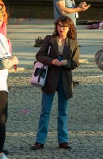 SARAH HYLAND on the Set of Pitch Perfect at Bode Museum 05/12/2022