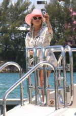SAVANNAH CHRISLEY and EMMY MEDDERS at a Boat Ride in Miami Bay 05/13/2022