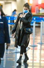 SELENA GOMEZ Arrives at JFK Airport in New York 05/08/2022