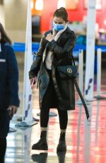 SELENA GOMEZ Arrives at JFK Airport in New York 05/08/2022