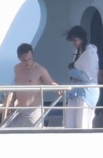 SELENA GOMEZ Celebrates Memorial Day with Friends at a Luxury Yacht in Malibu 05/31/2022