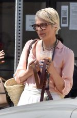 SELMA BLAIR Out for Coffee with Her Service Dog in Studio City 05/04/2022