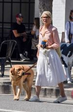 SELMA BLAIR Out for Coffee with Her Service Dog in Studio City 05/04/2022