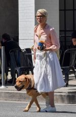 SELMA BLAIR Out for Coffee with Her Service Dog in Studio City 05/04/2022