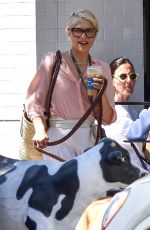 SELMA BLAIR Out for Coffee with Her Service Dog in Studio City 05/04/2022