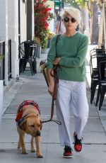 SELMA BLAIR Out with Her Service Dog in Studio City 05/06/2022