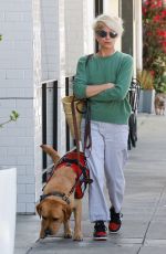 SELMA BLAIR Out with Her Service Dog in Studio City 05/06/2022
