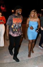 SERENA and VENUS WILLIAMS at Carbone Beach in Miami Beach 05/06/2022