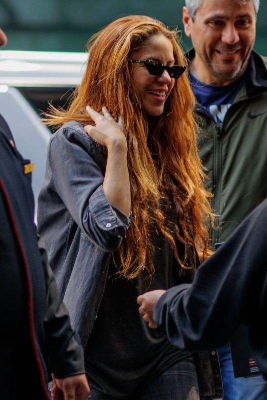 SHAKIRA Arrives at NBC Upfronts in New York 05/15/2022
