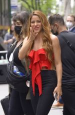 SHAKIRA Leaves NBC/Universal Upfront in New York 05/16/2022