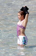 SHAKIRA Out at a Beach in Ibiza 05/08/2022
