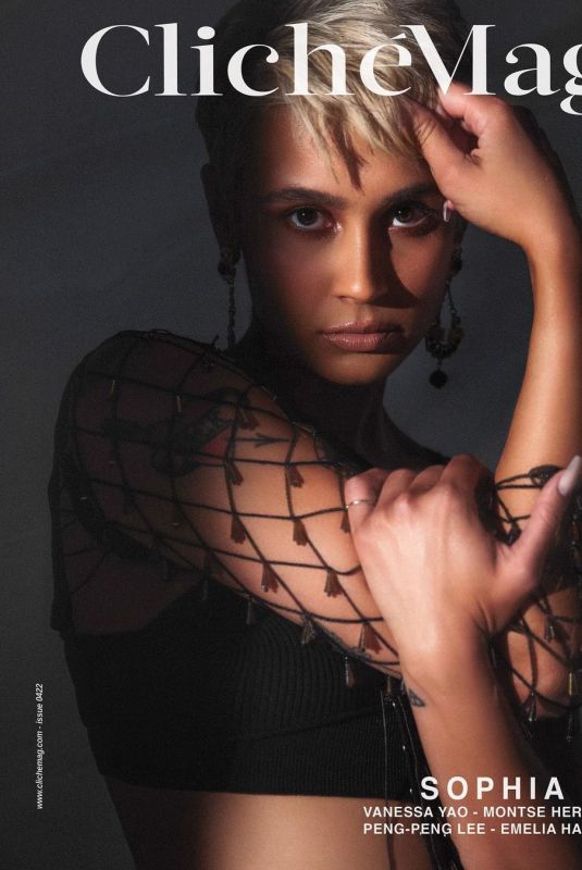 SOPHIA ALI on the Cover of Cliche Magazine, April 2022