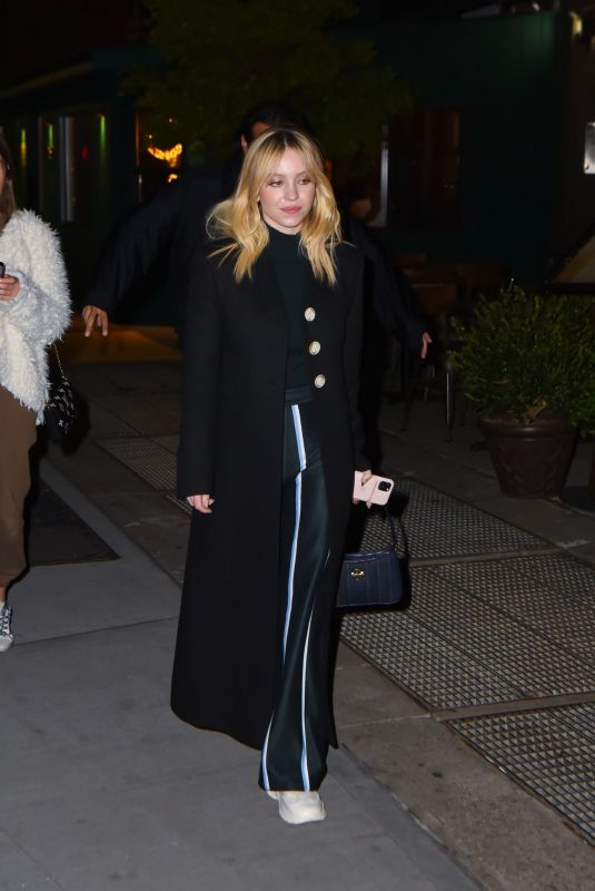 SYDNEY SWEENE Night Out in New York 04/29/2022