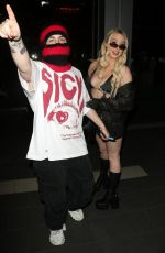 TANA MONGEAU Out with Chris Miles to Celebrates His 23rd Birthday in Los Angeles 05/03/2022