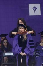 TAYLOR SWIFT Delivers New York University 2022 Commencement Address at Yankee Stadium in New York 05/18/2022