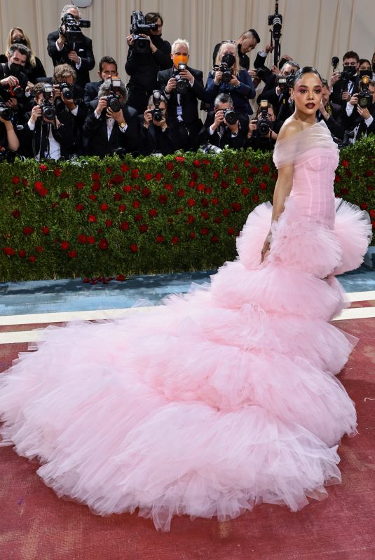 TESSA THOMPSON at Met Gala Celebrating In America: An Anthology of Fashion in New York 05/02/2022