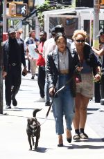 TESSA THOMPSON Out for Lunch with a friend and Her Dog in New York 05/10/2022