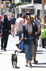 TESSA THOMPSON Out for Lunch with a friend and Her Dog in New York 05/10/2022