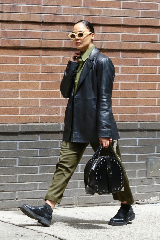 TESSA THOMPSON Out Shopping in New York 05/11/2022