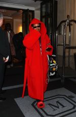 TEYANA TAYLOR Leaves Mark Hotel in New York 05/04/2022