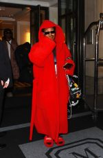 TEYANA TAYLOR Leaves Mark Hotel in New York 05/04/2022