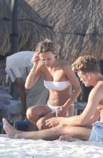 TIFFANY WATSON in Bikini with Her Boyfriend at a Beach in Tulum 05/09/2022