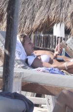 TIFFANY WATSON in Bikini with Her Boyfriend at a Beach in Tulum 05/09/2022