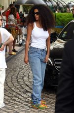TINA KUNAKEYLeaves Hotel Martinez in Cannes 05/22/2022