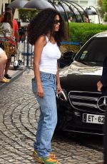 TINA KUNAKEYLeaves Hotel Martinez in Cannes 05/22/2022