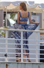 TONI GARRN Arrives at Eden Roc Hotel in Cannes 05/20/2022