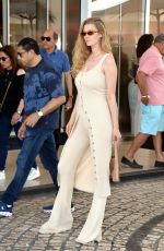 TONI GARRN Leaves Hotel Martinez in Cannes 05/21/2022