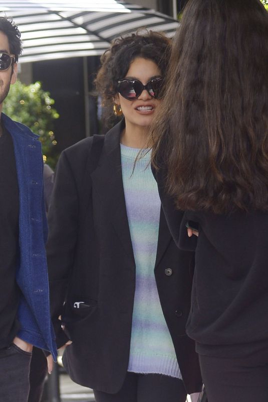 VANESSA HUDGENS Leaves Her Hotel in New York 04/30/2022