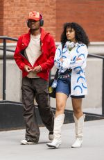 WHITNEY PEAK Out with Son of Stevie Wonder, Kailand Morris in New York 05/11/2022