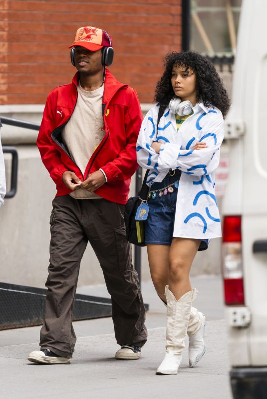 WHITNEY PEAK Out with Son of Stevie Wonder, Kailand Morris in New York 05/11/2022
