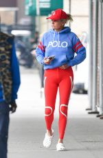 YOLANDA HADID Out and About in New York 05/04/2022