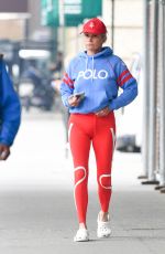 YOLANDA HADID Out and About in New York 05/04/2022