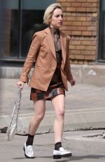 ZOE LISTER-JONES on the Set of Slip in Toronto 05/09/2022