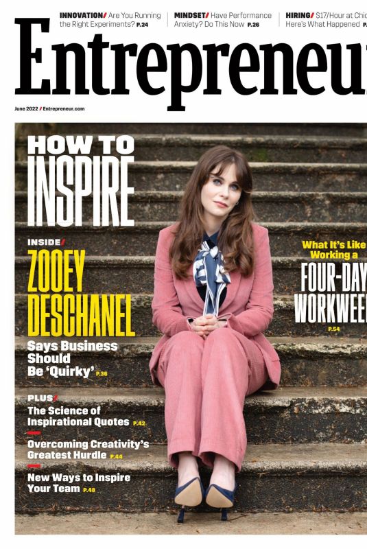 ZOOEY DESHANEL in Entrepreneur Magazine, June 2022