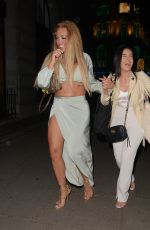AJ BUNKER and AISLEYNE HORGAN WALLACE Night Out in London 06/09/2022