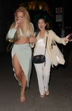 AJ BUNKER and AISLEYNE HORGAN WALLACE Night Out in London 06/09/2022