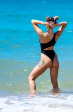 AJ BUNKER in Bikini at a Beach in Algarve 05/28/2022